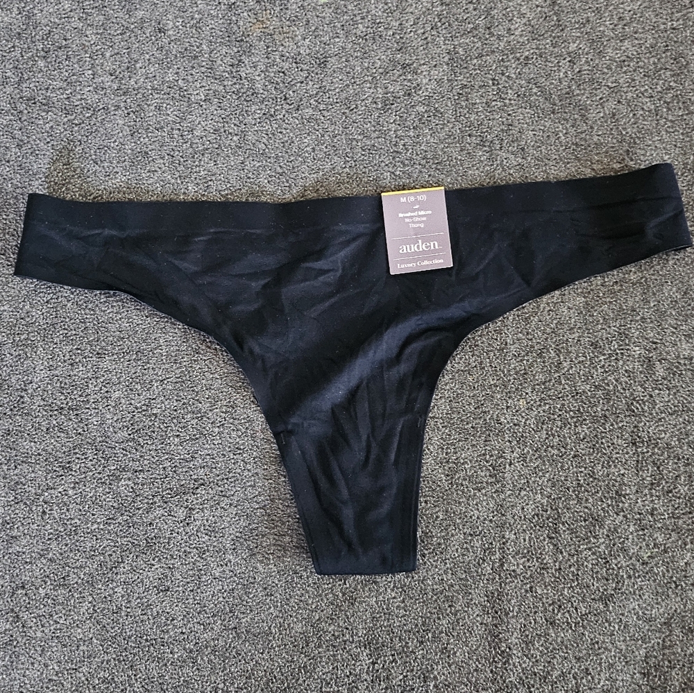 New Auden underwear, women's size M(8-10), black thong,